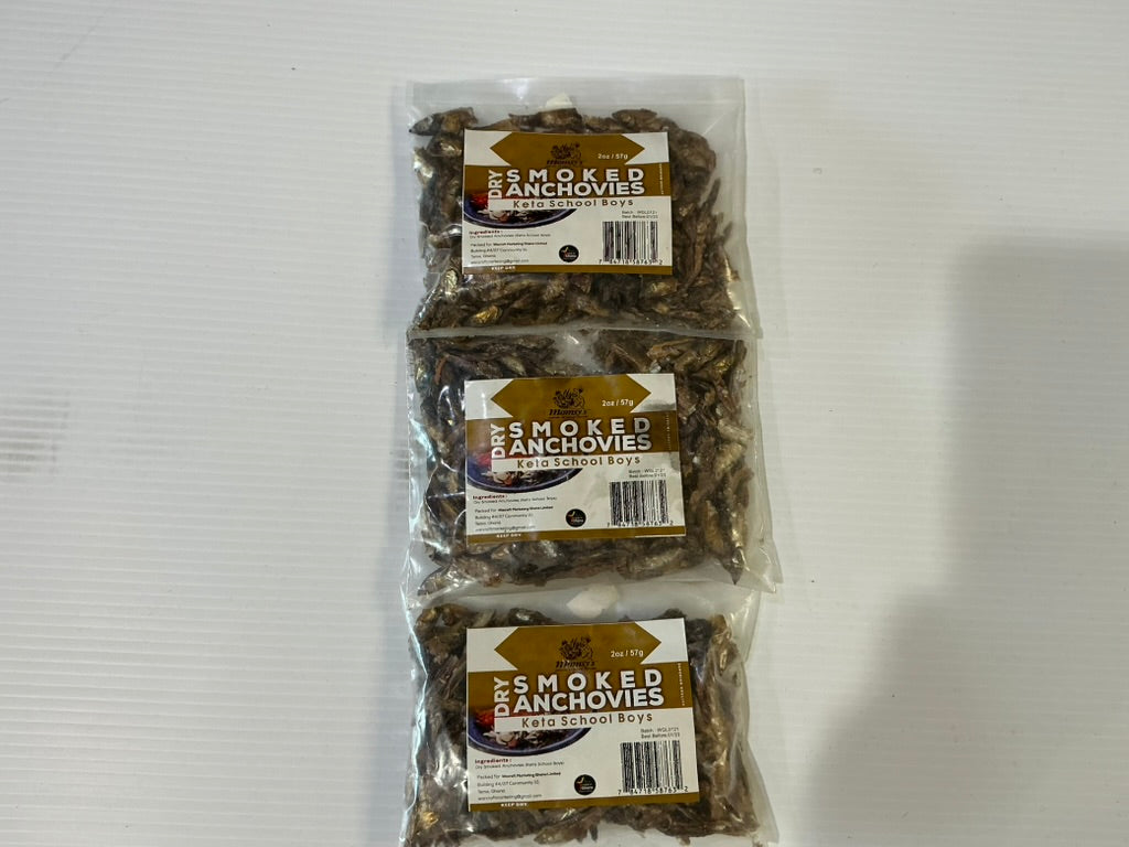 Momsy’s Dry Smoked Anchovies – Keta School Boys (2oz)