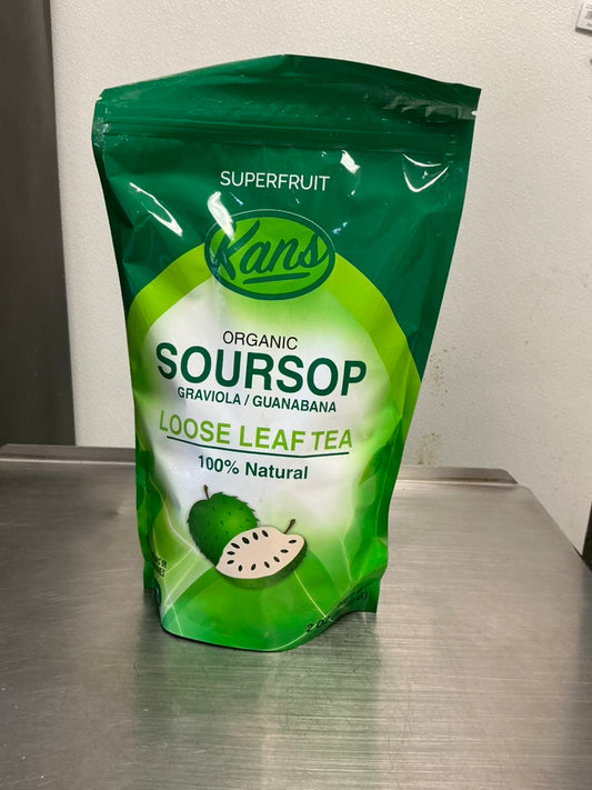 Kans Organic Soursop Loose Leaf Tea – 100% Natural Superfruit Tea