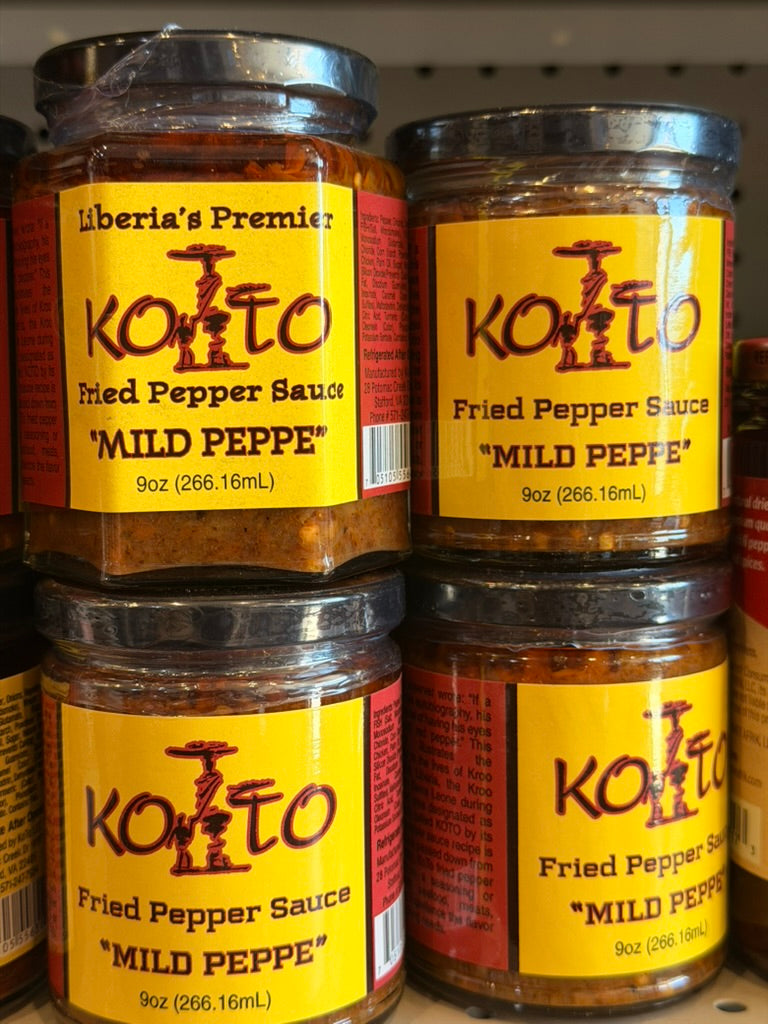 Liberia’s Premier KITTO – Fried Pepper Sauce (Mild) 9oz