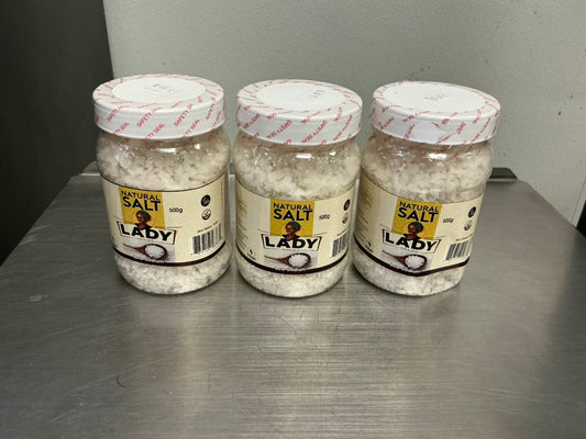 Lady Natural Salt – 500g Jar